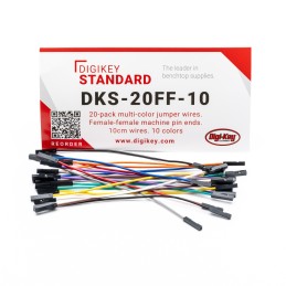 1 pcs : DKS-20FF-10 - 20-PACK MULTI-COLOR JUMPER WIRES