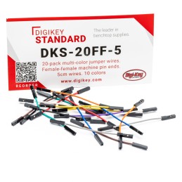 1 pcs : DKS-20FF-5 - 20-PACK MULTI-COLOR JUMPER WIRES