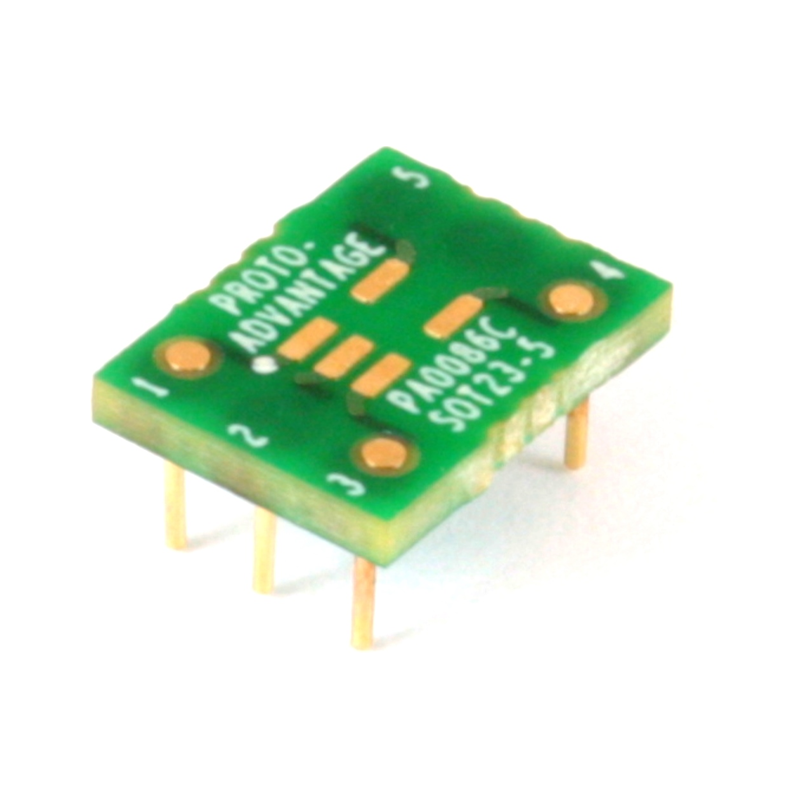 1 pcs : PA0086C - SOT23-5 TO DIP-6 SMT ADAPTER (0.