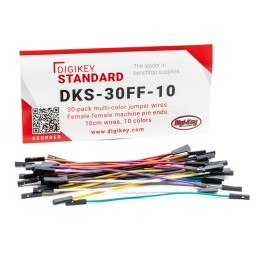 1 pcs : DKS-30FF-10 - 30-PACK MULTI-COLOR JUMPER WIRES