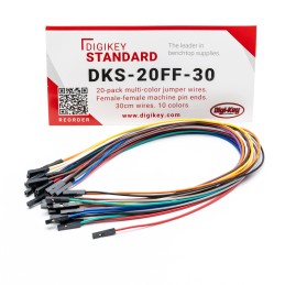 1 pcs : DKS-20FF-30 - 20-PACK MULTI-COLOR JUMPER WIRES