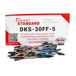 1 pcs : DKS-30FF-5 - 30-PACK MULTI-COLOR JUMPER WIRES