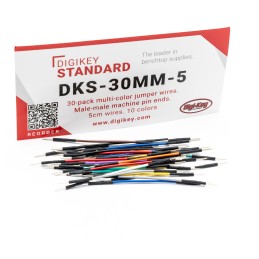1 pcs : DKS-30MM-5 - 30-PACK MULTI-COLOR JUMPER WIRES