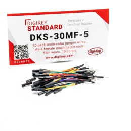 1 pcs : DKS-30MF-5 - 30-PACK MULTI-COLOR JUMPER WIRES