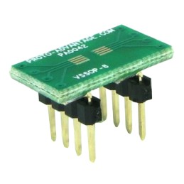 1 pcs : PA0042 - VSSOP-8 TO DIP-8 SMT ADAPTER