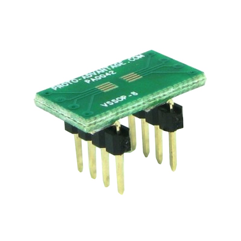 1 pcs : PA0042 - VSSOP-8 TO DIP-8 SMT ADAPTER