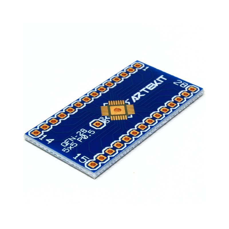 1 pcs : DA-QFN28-5X5P50 - QFN-28 TO DIP ADAPTER 5MM X 5MM