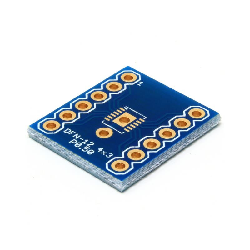 1 pcs : DA-DFN12-4X3P50 - DFN-12 TO DIP ADAPTER