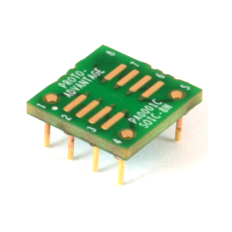 1 pcs : PA0001C - SOIC-8 TO DIP-8 SMT ADAPTER (1.2