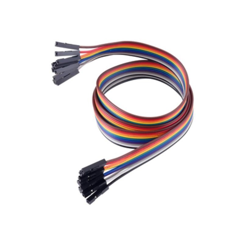 1 pcs : 4569 - JUMPER 10-WIRE RIBBON F-F 24'