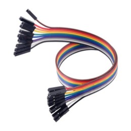 1 pcs : 4566 - JUMPER 10-WIRE RIBBON F-F 12'