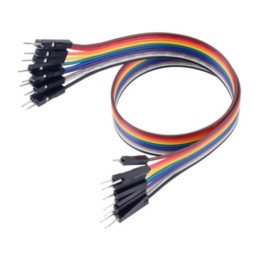 1 pcs : 4568 - JUMPER 10-WIRE RIBBON M-M 12'