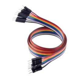 1 pcs : 4571 - JUMPER 10-WIRE RIBBON M-M 24'