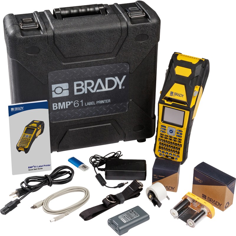 1 pcs - Brady BMP61 Handheld Label Printer, 50.8mm Max Label Width, Type E Plug