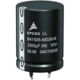 1 pcs - Epcos 330μF Aluminium Electrolytic Capacitor 400V dc, Snap-In - B43505C9337M
