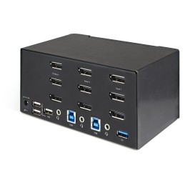 1 pcs - StarTech.com 2 Port 3 USB DisplayPort KVM Switch, 3.5 mm Stereo 3480 x 2160 Maximum Resolution