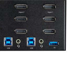1 pcs - StarTech.com 2 Port 3 USB DisplayPort KVM Switch, 3.5 mm Stereo 3480 x 2160 Maximum Resolution
