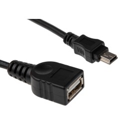 1 pcs - StarTech.com USB 2.0 Cable, Male Mini USB B to Female USB A Cable, 300mm