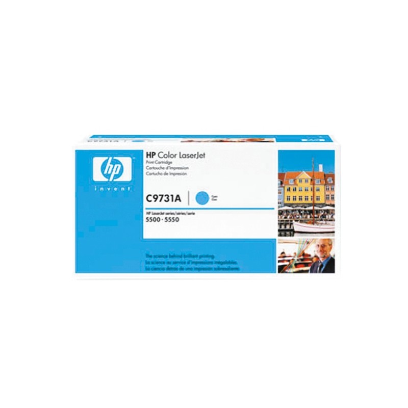 1 pcs - Hewlett Packard C9731A Cyan Toner Cartridge HP Compatible