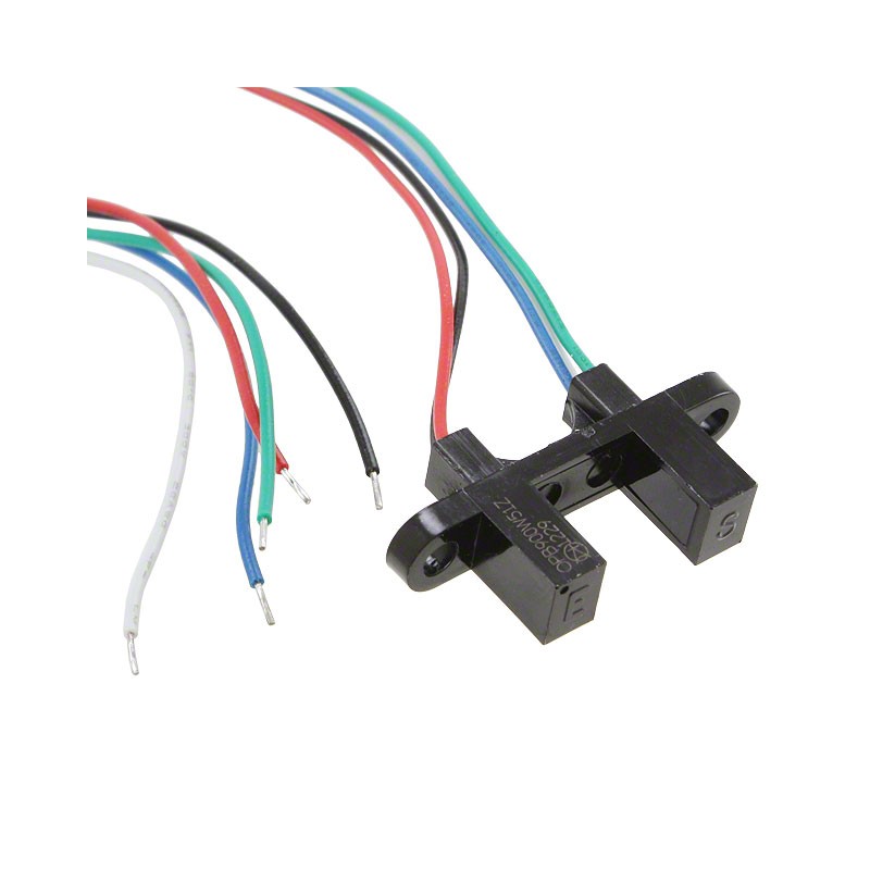 1 pcs : OPB912W55Z - SENSOR OPTICAL 9.53MM MOD WIRE