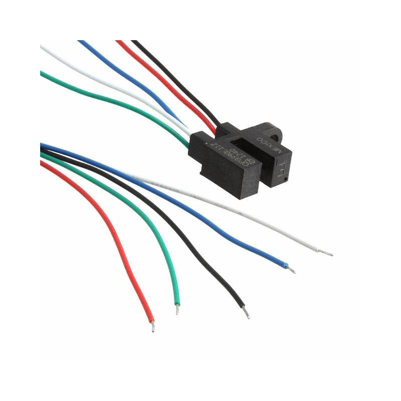 1 pcs : OPB990L55Z - SENSOR OPTICAL 3.18MM MOD WIRE