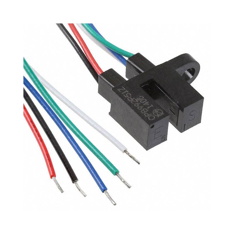 1 pcs : OPB992P51Z - SENSOR OPTICAL 3.18MM MOD WIRE