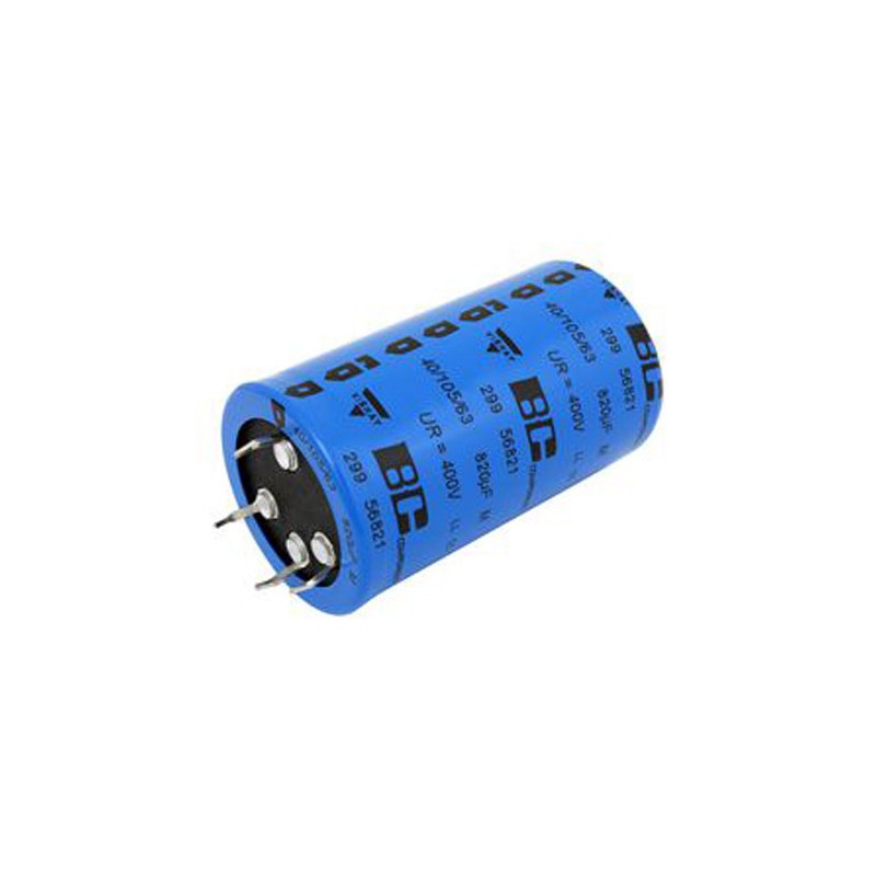 1 pcs - Vishay 820μF Aluminium Electrolytic Capacitor 400V dc, Snap-In - MAL229956821E3