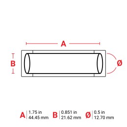 1 pcs - Brady B-342 PermaSleeve Yellow Heatshrink Labels, 44.45mm Width, 21.62mm Height, 1000 Qty