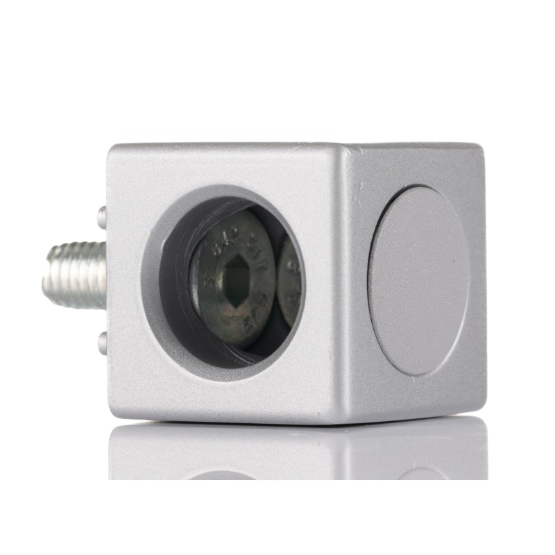 1 Bag of 1 - Bosch Rexroth S8 Cube Connector Connecting Component, Strut Profile 30 mm, Groove Size 8mm