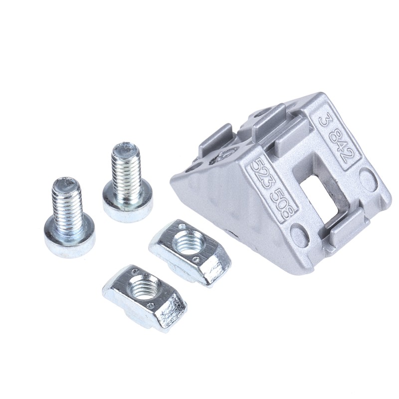 1 Bag of 1 - Bosch Rexroth M4 Angle Bracket Connecting Component, Strut Profile 20 mm, Groove Size 6mm