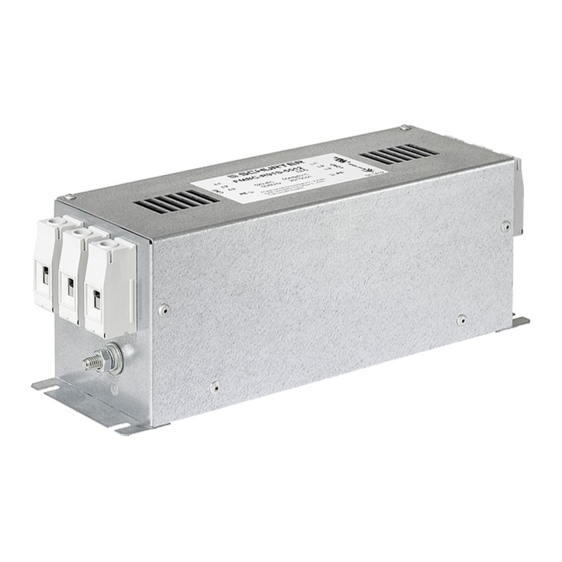 1 pcs - Schurter, FMBC LL 30A 520 V ac 50 - 60Hz, Chassis Mount RFI Filter, Screw 3 Phase