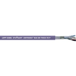1 Reel of 25 M - Lapp UNITRONIC BUS DN Data Cable, 4 Cores, 0.25 mm², 0.34 mm², Screened, 25m, Purple PUR, PVC Sheath, 22 AWG