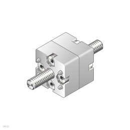 1 Bag of 1 - Bosch Rexroth M5, M8 End Connector Connecting Component, Strut Profile 30 mm, Groove Size 8mm