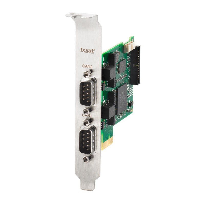 1 pcs - Ixxat 2 Port PCIe RS232 CAN 2.0 A/B Serial Card