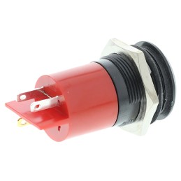 1 pcs - RS PRO Red Panel Mount Indicator, 22mm Mounting Hole Size, Solder Tab Termination