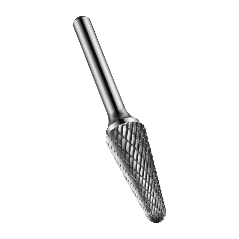 1 pcs - Dormer P821 Series Ball Nosed Cone Burr, 6.0mm Capacity, Carbide Blade