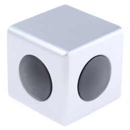 1 Bag of 1 - Bosch Rexroth S12 Cube Connector Connecting Component, Strut Profile 45 mm, Groove Size 10mm