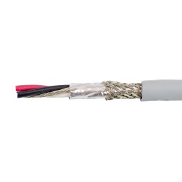 1 Reel of 30 M - Alpha Wire EcoCable Mini Control Cable, 6 Cores, 0.15 mm², ECO, Screened, 30m, Grey mPPE Sheath, 26 AWG