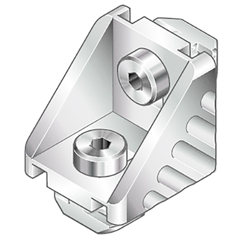 1 Bag of 1 - Bosch Rexroth M4 Angle Bracket Connecting Component, Strut Profile 20 mm, Groove Size 6mm