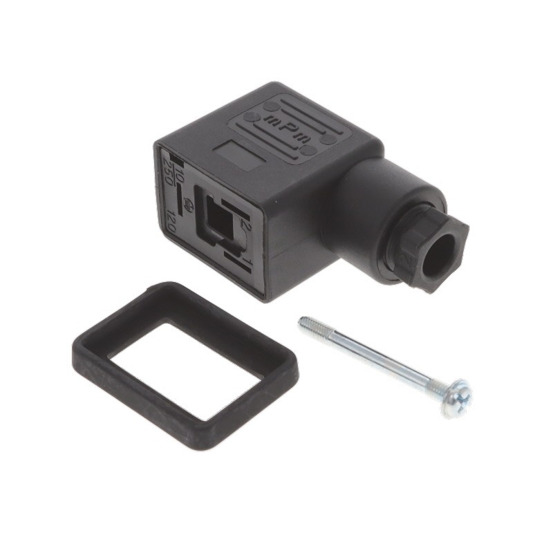 1 pcs : 1210230105 - MINI 2 POLE PG7 BLACK