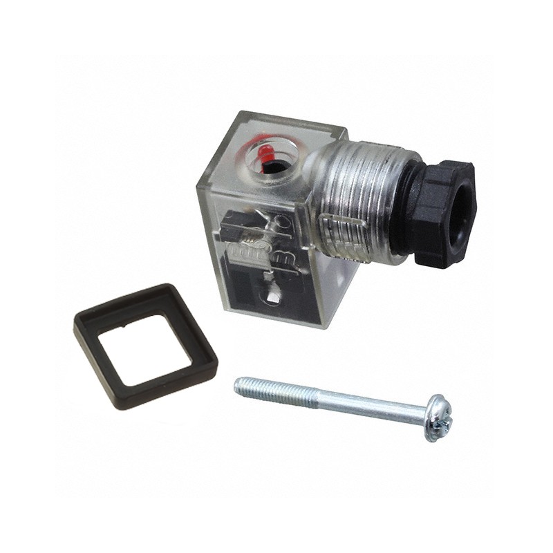 1 pcs : 1210640852 - DIN 9.4MM 2P+G 24V RED PG7