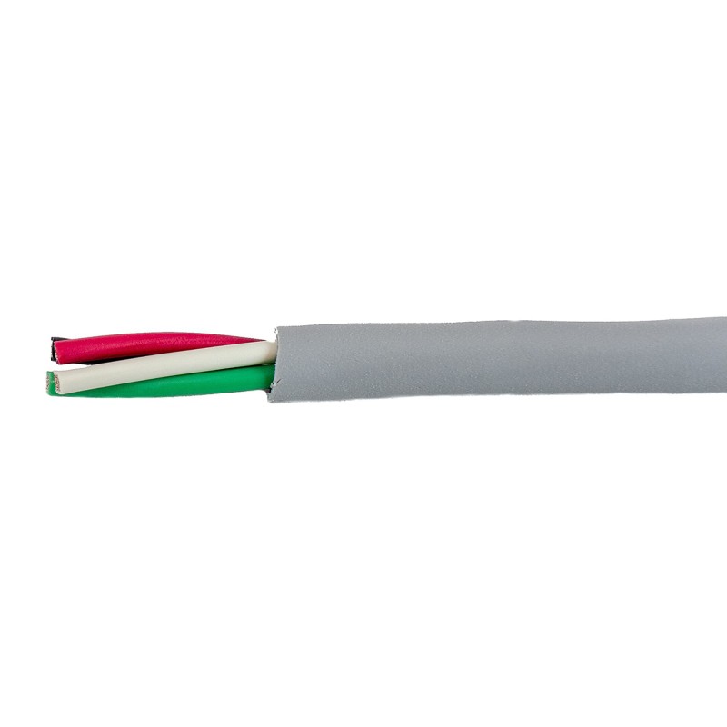 1 Reel of 30 M - Alpha Wire EcoCable Mini Control Cable, 4 Cores, 0.38 mm², ECO, Unscreened, 30m, Grey mPPE Sheath, 22 AWG