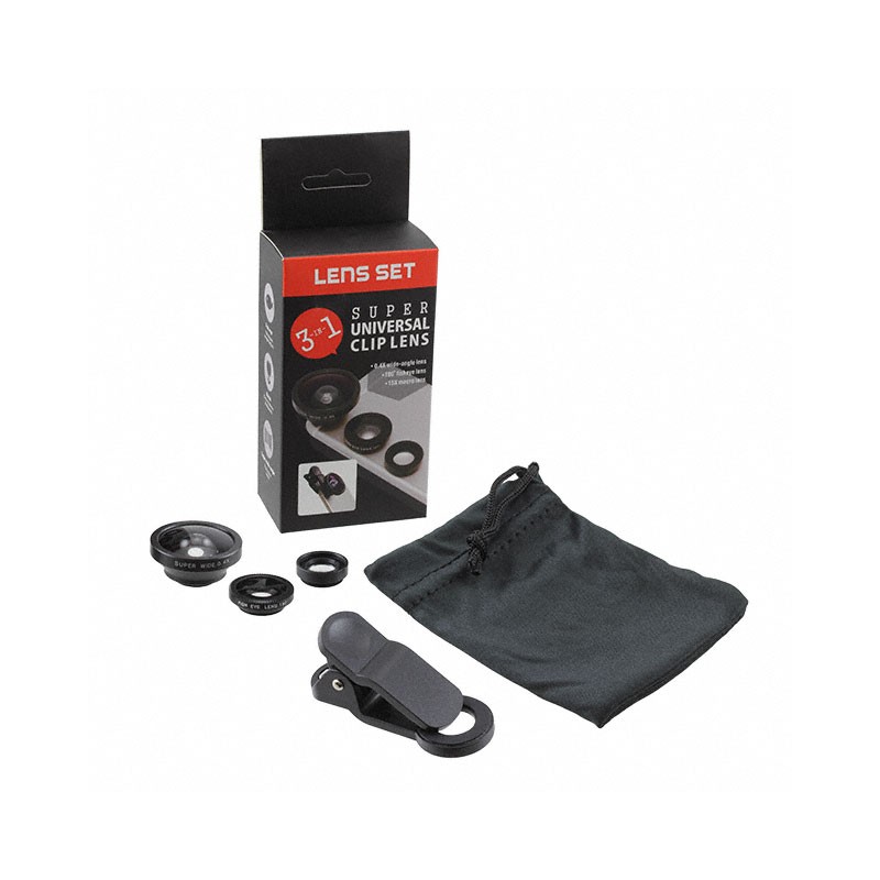 1 pcs : CAM001 - 3 IN 1 CAMERA LENS SET