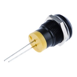 1 pcs - RS PRO Yellow Panel Mount Indicator, 2V dc, 12mm Mounting Hole Size