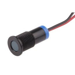 1 pcs - RS PRO Blue Panel Mount Indicator, 2V dc, 8mm Mounting Hole Size, Lead Wires Termination, IP67