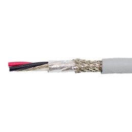 1 Reel of 30 M - Alpha Wire EcoCable Mini Control Cable, 6 Cores, 0.09 mm², ECO, Screened, 30m, Grey mPPE Sheath, 28 AWG