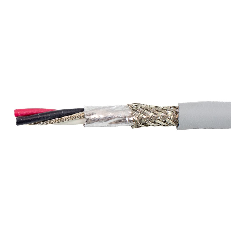 1 Reel of 30 M - Alpha Wire EcoCable Mini Control Cable, 6 Cores, 0.09 mm², ECO, Screened, 30m, Grey mPPE Sheath, 28 AWG