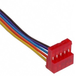 1 pcs : CUI-435-1FT - CABLE ASSY LATCH 5PIN 5X22AWG 1'