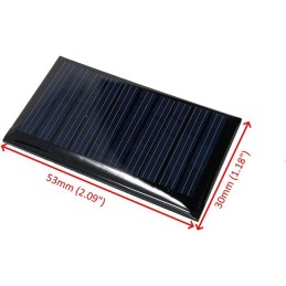 1 pcs : SP-53X30-1-DK - POLYCRYS SOLAR CELL 5.0V 210MW -