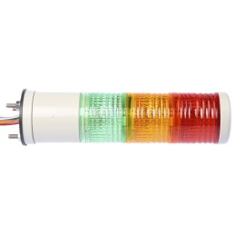 1 pcs - Schneider Electric Harmony XVC4 Series Red/Green/Amber Signal Tower, 3 Lights, 24 V ac/dc, Surface Mount